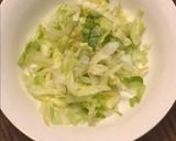 A picture of step 2 of Big Mac salad.
