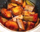 Hình bước làm 3 của món Cà tím om tương miso