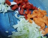 A picture of step 2 of Fresh Garden salad with thousand Island 🥗.