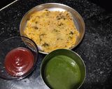 A picture of step 6 of Potato omelet(chilla).