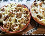 A picture of step 5 of Stuffed Paccheri with Sausage and Porcini Mushrooms.