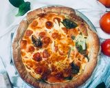 Une image de l'étape 11 de Quiche au saumon fumé et aux épinards.