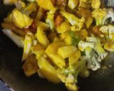 A picture of step 3 of Aloo gobhi.