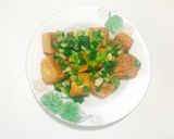 Hình bước làm 1 của món Đậu phụ chiên tẩm hành 🌱