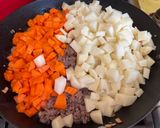 A picture of step 4 of Filipino Beef Giniling.