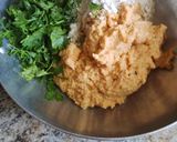 A picture of step 2 of Red lentils mini uttapam.