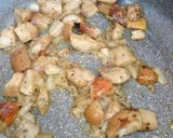 A picture of step 2 of Speck and porcini with grilled polenta.