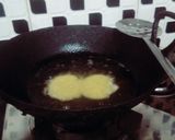 A picture of step 2 of Meethi tikkiya.