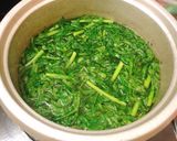 Hình bước làm 1 của món Canh tần ô đậu hủ non