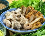 Hình bước làm 5 của món Thịt luộc cuốn rau rừng 🌿