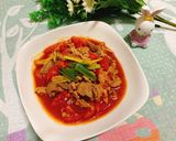 酸酸甜甜好下飯～蕃茄炒肉片的食譜步驟3照片