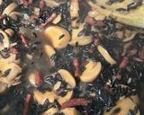 Une image de l'étape 3 de Riz nero façon risotto « alla carbonara ».