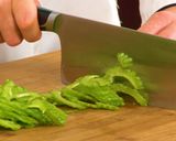 A picture of step 1 of Bitter Melon and Egg Stir-Fry.