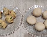 A picture of step 3 of Litti chokha with mutton stew.