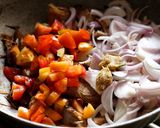 A picture of step 2 of Kathal Sabji.