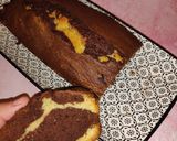 Une image de l'étape 6 de Le cake zébré de la savane.
