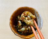 A picture of step 3 of 3 mins Spicy Eggplant Banchan.