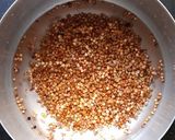 A picture of step 1 of Buckwheat Kasha with water chestnut.