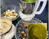 A picture of step 1 of Palak Paneer.