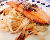 Φωτογραφία βήματος 5 της συνταγής Udon noodles & teriyaki-ish garlicky salmon