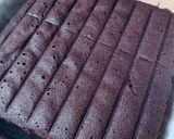 Foto langkah ke 10 dari resep Brownies Kukus Double Layer.