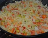 Foto del paso 2 de la receta: Tortilla de cebolla y ají morrón