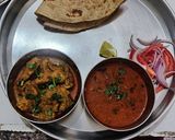A picture of step 6 of Sukha Chicken and chicken curry(tambda rassa, Maharashtra lunch).
