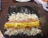 Hình bước làm 4 của món Kimbab kimchi