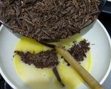 Foto del paso 3 de la receta: Brownies marmolados de chocolate y naranja
