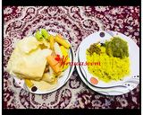 A picture of step 4 of Dal Masoor Khichdi in my style.