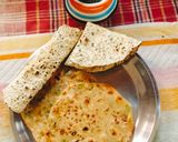 A picture of step 7 of GREEN GARLIC PARATHA (Sindhi style Hara lahsun paratha).