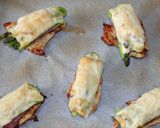 Zöld spárgás-sonkás csirkemell recept fázis 5 fotója
