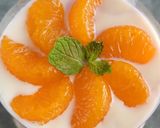 Foto langkah ke 3 dari resep Orange Taro Cake Milky Vla.