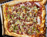 Foto del paso 4 de la receta: Hojaldre de jamón serrano y mozzarella