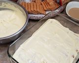 صورة لخطوة 5 من وصفة حلى طبقات البسكوت بالكراميل والكريمة😋🌙