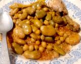 صورة لخطوة 3 من وصفة كسكسي بالفول والحمص