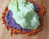 Une image de l'étape 2 de Galette de wrap à la carotte.