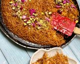 A picture of step 17 of KNAFEH/KUNAFA.
