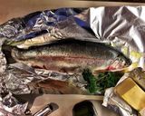 A picture of step 3 of Baked trout and vegetables.