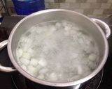 Hình bước làm 1 của món Trà sữa thái xanh nha đam