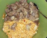 Foto langkah ke 5 dari resep Pepes Ati Ampela feat Tahu.
