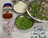 A picture of step 1 of Pizza style paratha.