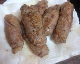 Foto del paso 3 de la receta Rollitos de ternera rellenos de jamón serrano y espárragos con papas fritas y mojo de pimiento