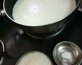 A picture of step 2 of Three layered Ice cream.