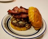 A picture of step 5 of Portobello burger.