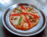 A picture of step 5 of Healthy tasty homemade wheat flour Tawa pizza.