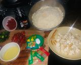 A picture of step 1 of Tofu rice🍽🍲.
