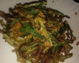 A picture of step 3 of Kurkuri lady finger.