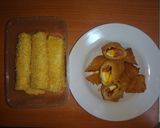Foto langkah ke 8 dari resep Roti Tawar Goreng sosis Mayo.