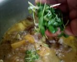 A picture of step 6 of Beef pulao with methi ark -e- gulaab😋.